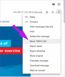 How to Block Promotional Emails or newsletters on Gmail Web