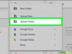 How to Upload Folders to Google Drive