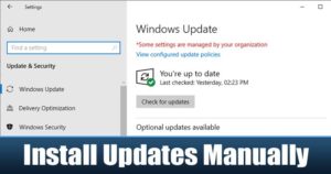 Install Updates Manually