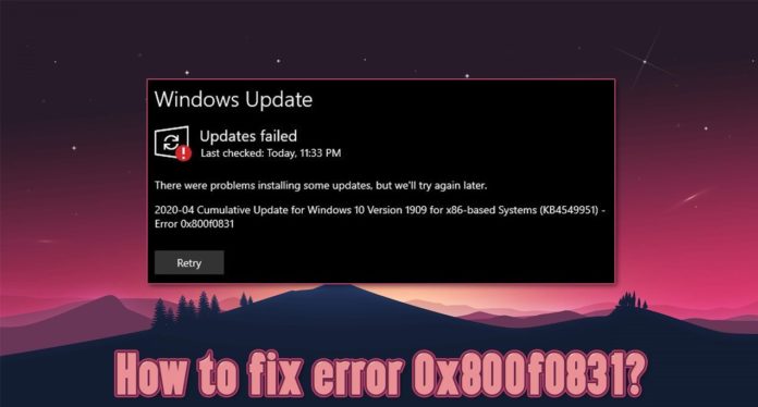 fix windows update errors