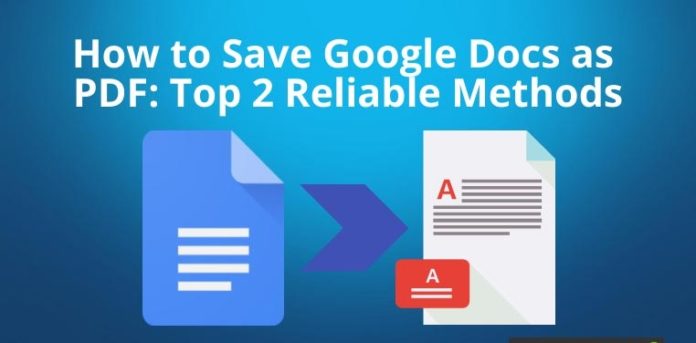 how to save google docs as pdf